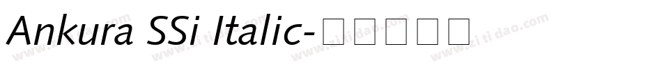 Ankura SSi Italic字体转换